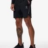 Gym King Flex 6" Short - Black/Silver -Fit Wear Shop FLEXFUNNEL SHORT BLACKSILVERQZP B2CPVSHR B2CQ2 142