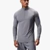 Gym King Flex 1/4 Zip Funnel - Titanium Grey/Royal Blue 1 Gym King Flex 1/4 Zip Funnel - Titanium Grey/Royal Blue -Fit Wear Shop FLEXFUNNEL SHORT TITANIUMGREYROYALBLUEQZP A2C2KSHR A2C2U 88