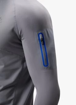 Gym King Flex 1/4 Zip Funnel - Titanium Grey/Royal Blue 13 Gym King Flex 1/4 Zip Funnel - Titanium Grey/Royal Blue -Fit Wear Shop FLEXFUNNEL SHORT TITANIUMGREYROYALBLUEQZP A2C2KSHR A2C2U 90