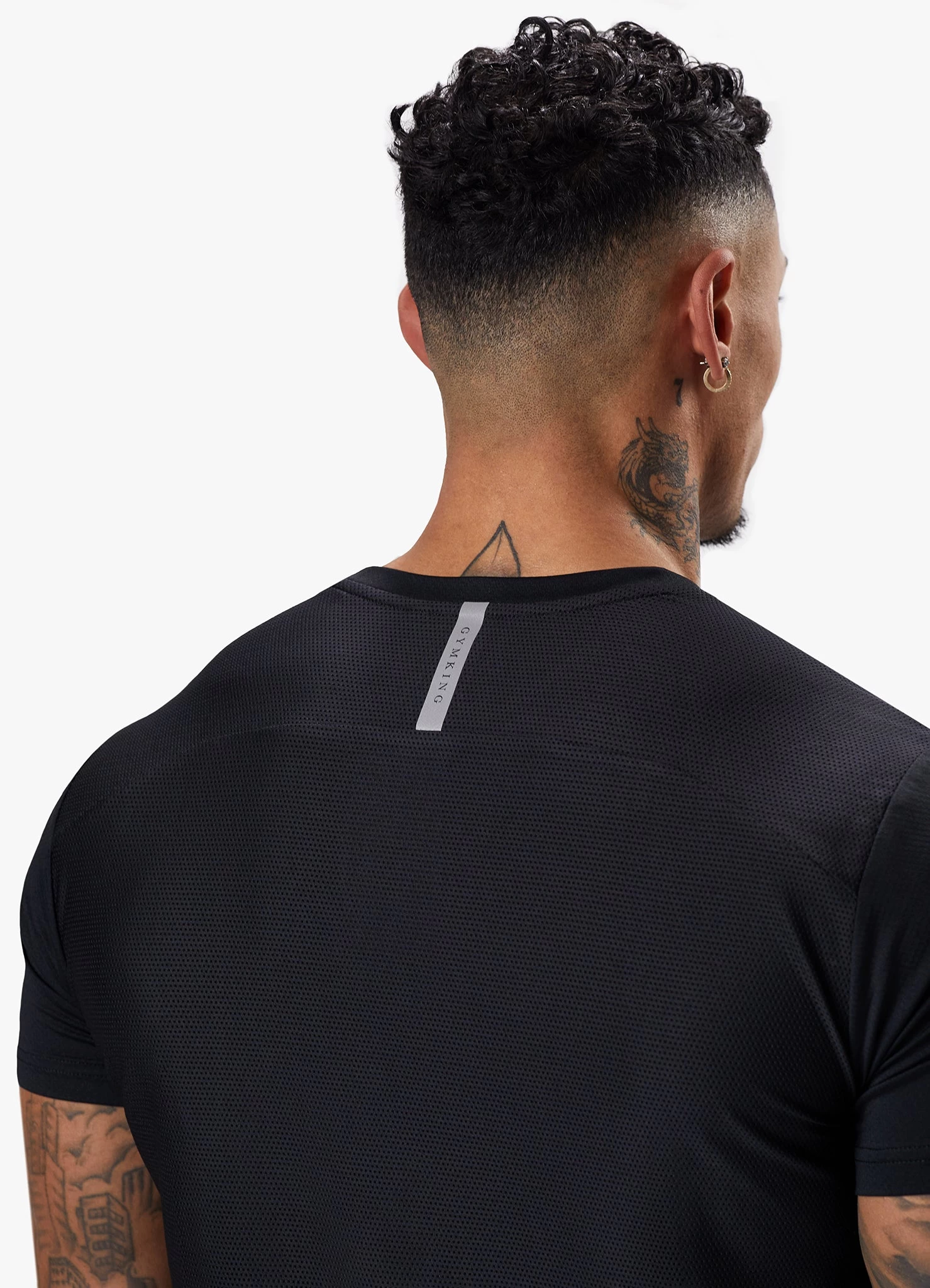 Gym King Flex Tee - Black/Silver 10 Gym King Flex Tee - Black/Silver - Image 8