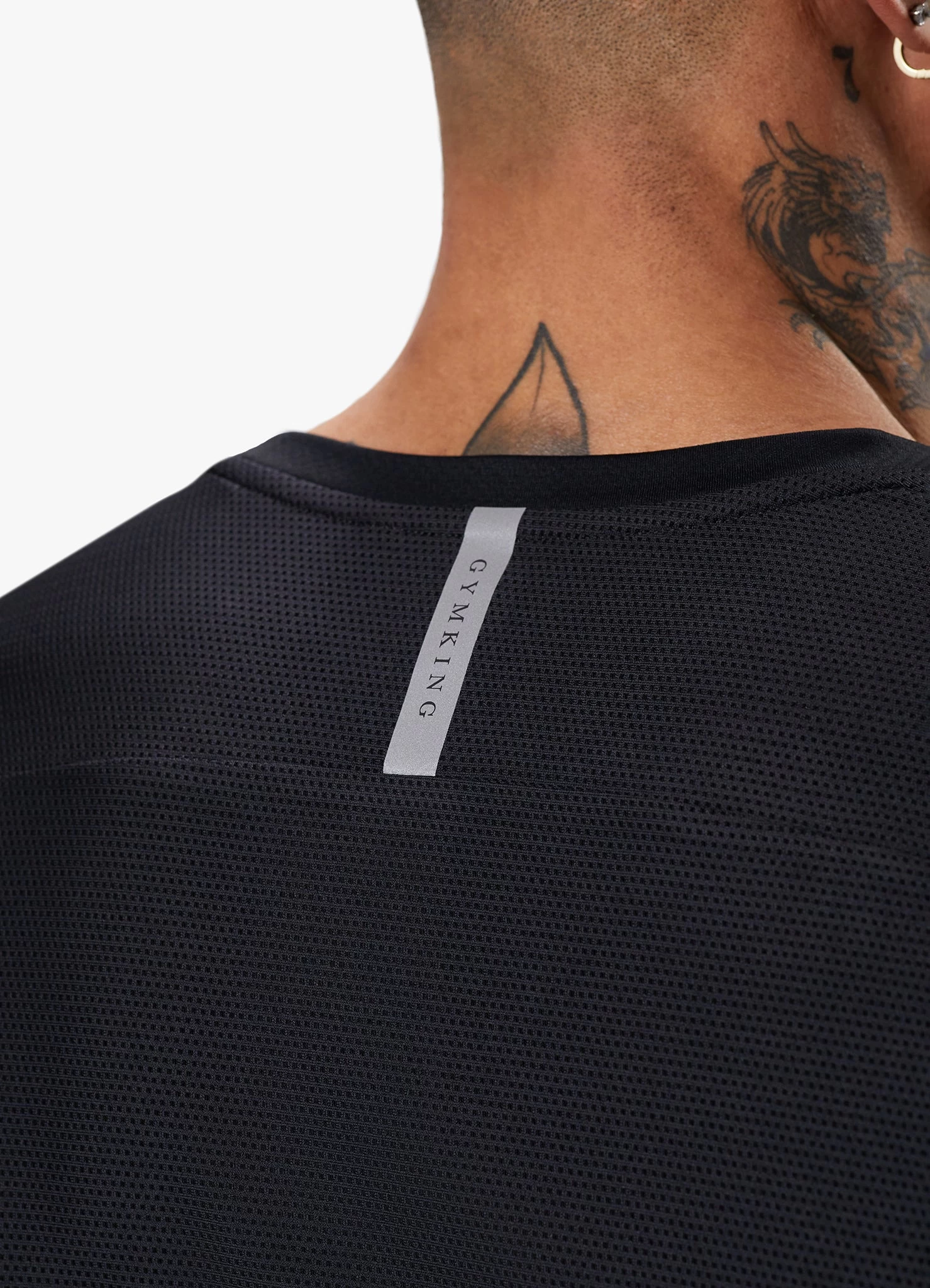 Gym King Flex Tee - Black/Silver 7 Gym King Flex Tee - Black/Silver - Image 5