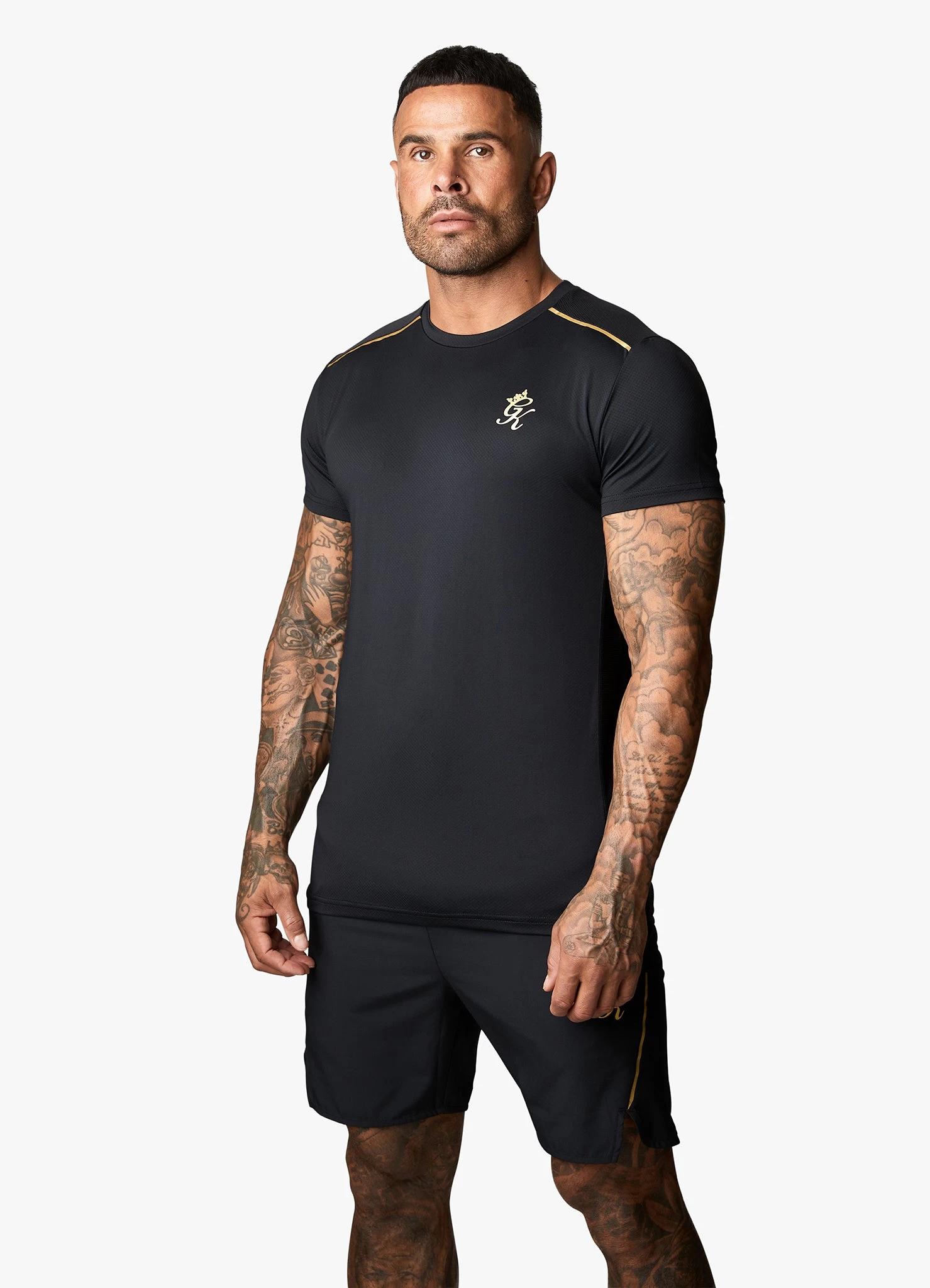 Gym King Flex Tee - Black/Gold 14 Gym King Flex Tee - Black/Gold - Image 12