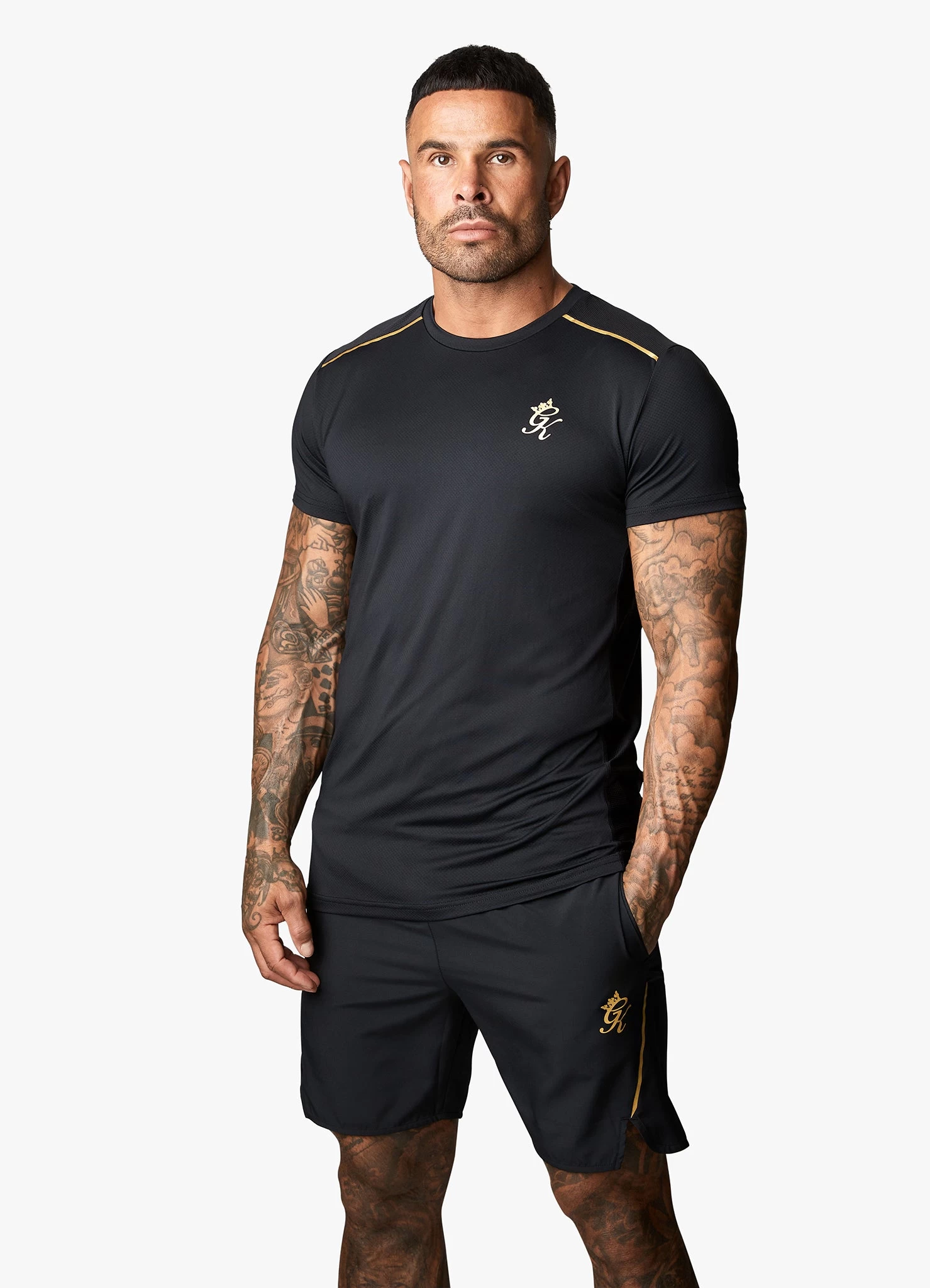 Gym King Flex Tee - Black/Gold 3 Gym King Flex Tee - Black/Gold
