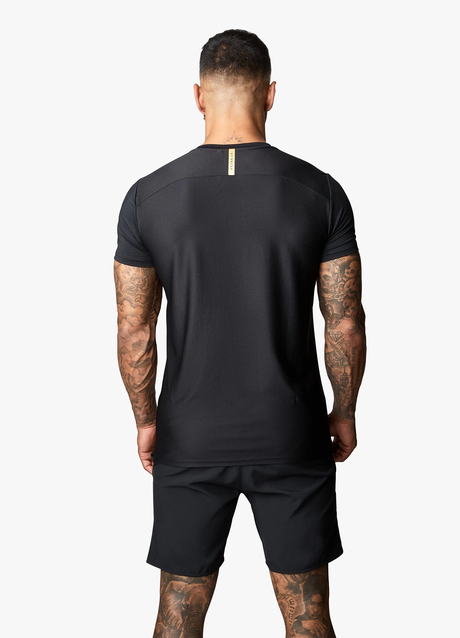 Gym King Flex Tee - Black/Gold 6 Gym King Flex Tee - Black/Gold - Image 4