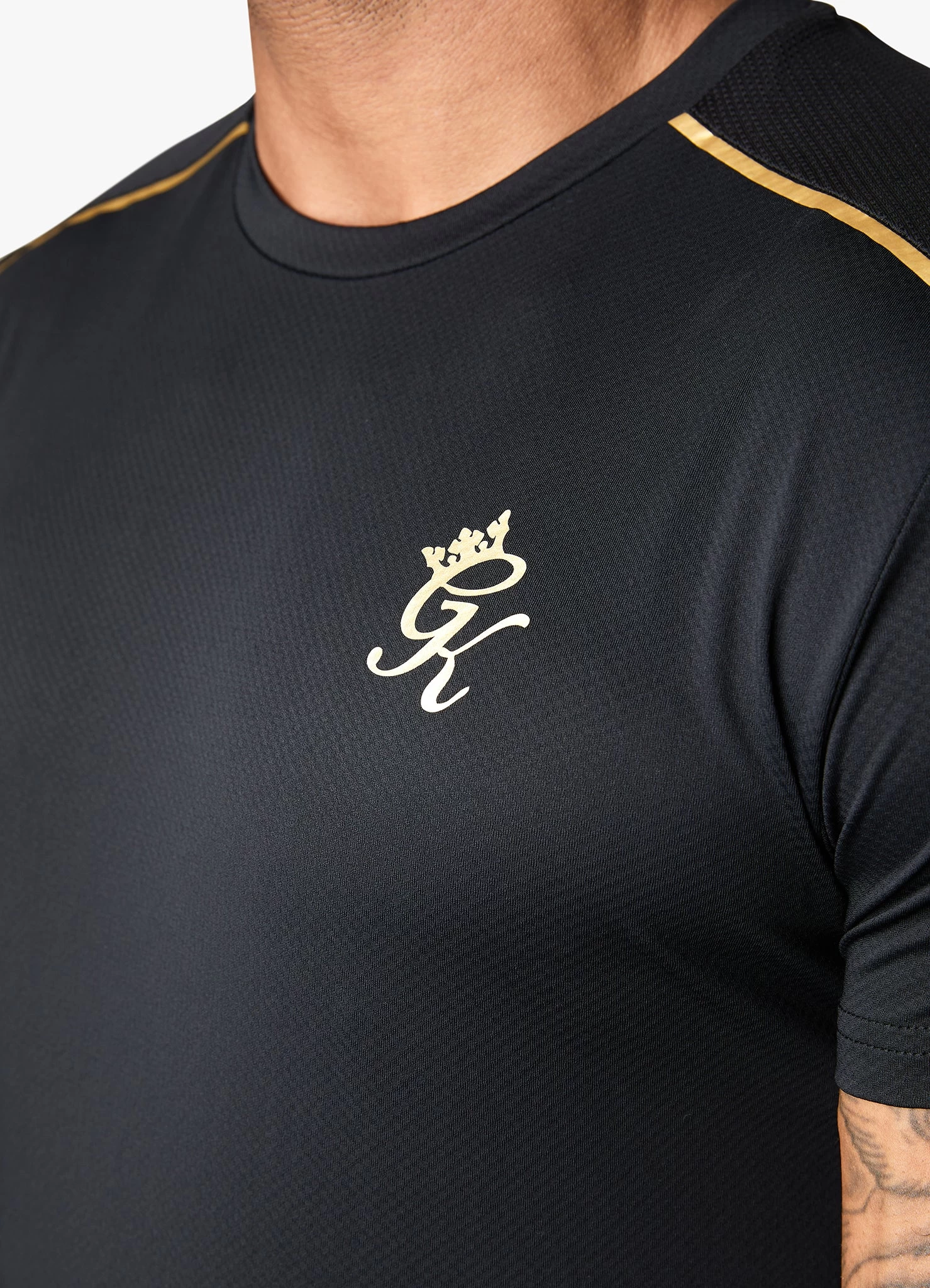Gym King Flex Tee - Black/Gold 5 Gym King Flex Tee - Black/Gold - Image 3