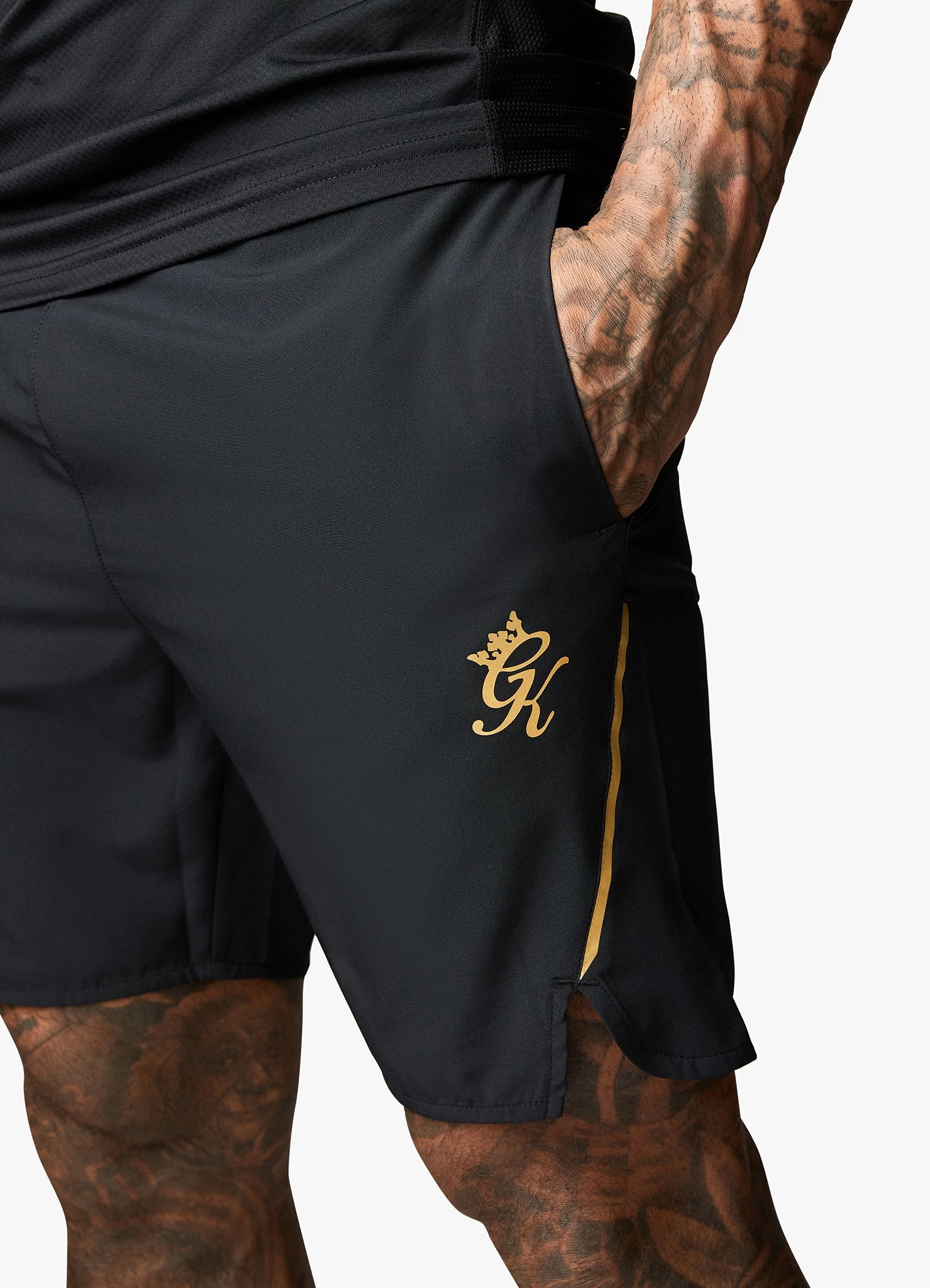 Gym King Flex Short - Black/Gold 6 Gym King Flex Short - Black/Gold - Image 4