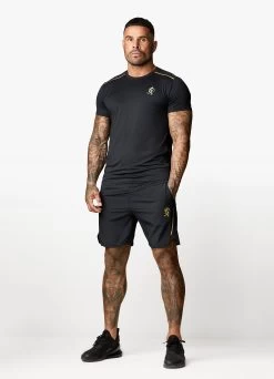 Gym King Flex Tee - Black/Gold 21 Gym King Flex Tee - Black/Gold -Fit Wear Shop FLEXTEE SHORT BLACKGOLDSST A2BHQSHR A2BHS 98