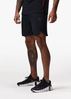 Gym King Flex Short 6" - Black/Red Alert -Fit Wear Shop FLEXTEE SHORT BLACKREDALERTSST A2C2NSHR A2C2V 320