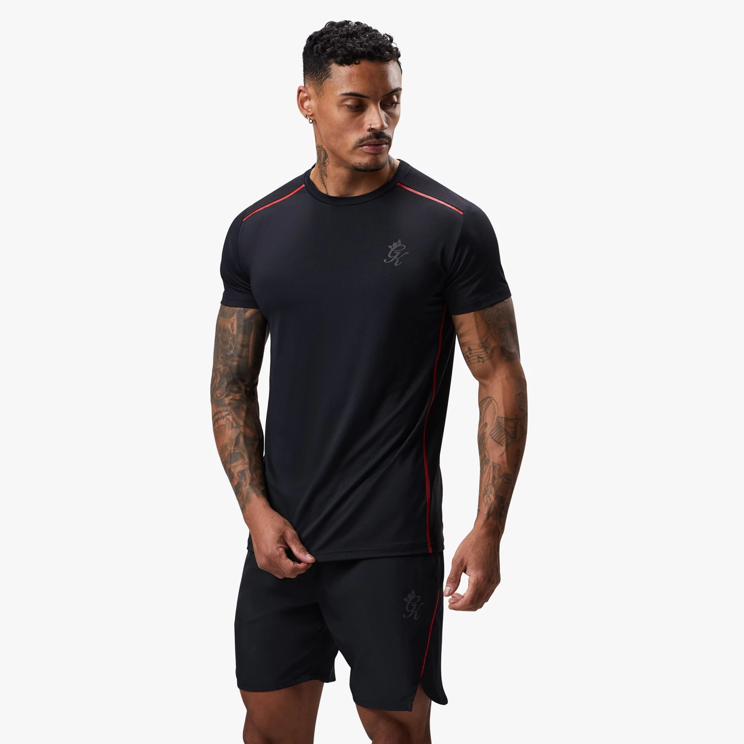 Gym King Flex Tee - Black/Red Alert 4 Gym King Flex Tee - Black/Red Alert - Image 2