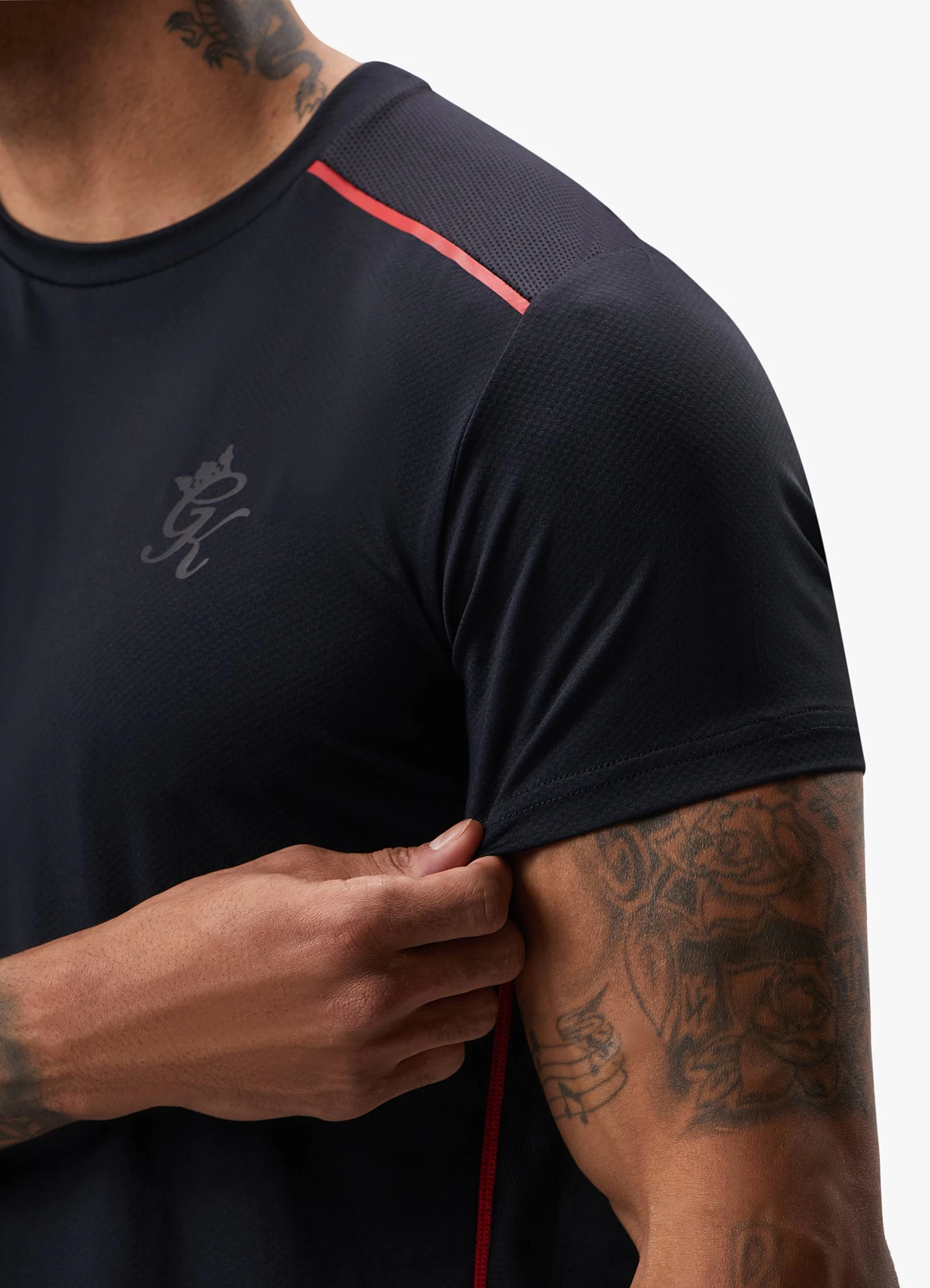 Gym King Flex Tee - Black/Red Alert 9 Gym King Flex Tee - Black/Red Alert - Image 7