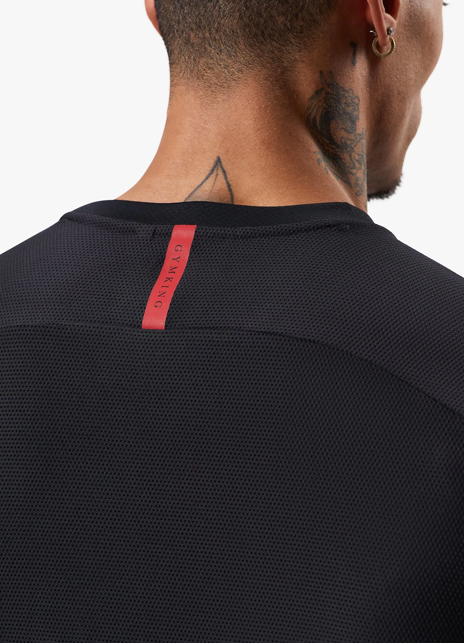 Gym King Flex Tee - Black/Red Alert 8 Gym King Flex Tee - Black/Red Alert - Image 6