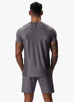 Gym King Flex Tee - Fossil Grey/Black -Fit Wear Shop FLEXTEE SHORT FOSSILGREYBLACKSST B2CQ0SHR B2CQ3286