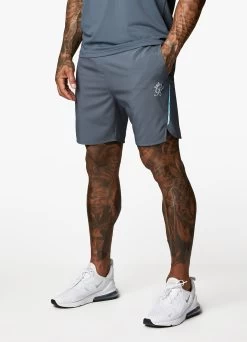 Gym King Contrast Flex 6" Short - Dark Grey/Blue -Fit Wear Shop FLEXVEST DGREYBLUEVST B2BCQ 314