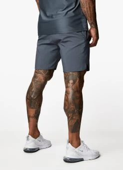 Gym King Contrast Flex 6" Short - Dark Grey/Blue -Fit Wear Shop FLEXVEST DGREYBLUEVST B2BCQ 315