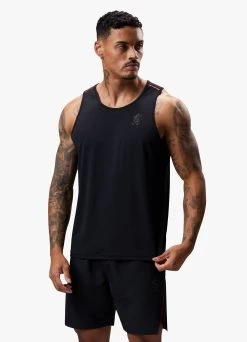 Gym King Flex Vest - Black/Red Alert
