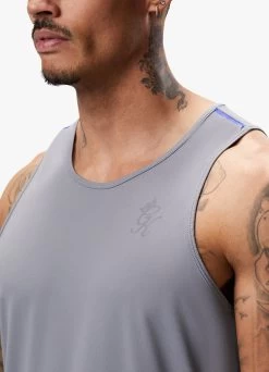 Gym King Flex Vest - Titanium Grey/Royal Blue -Fit Wear Shop FLEXVEST SHORT TITANIUMGREYROYALBLUEVST A2C2OSHR A2C2U 78