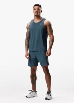 Gym King Flex Vest - Twilight Blue/Lime -Fit Wear Shop FLEXVEST SHORT TWILIGHTBLUELIMEVST A2C2SSHR A2C2Y 54