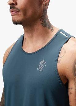 Gym King Flex Vest - Twilight Blue/Lime -Fit Wear Shop FLEXVEST SHORT TWILIGHTBLUELIMEVST A2C2SSHR A2C2Y 58
