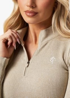 Gym King Formation Rib 1/4 Zip - Oatmeal Marl 16 Gym King Formation Rib 1/4 Zip - Oatmeal Marl -Fit Wear Shop FORMATIONRIB14ZIP SHORT OATMEALMARLWQZ A2BSDWSR A2BSI 168