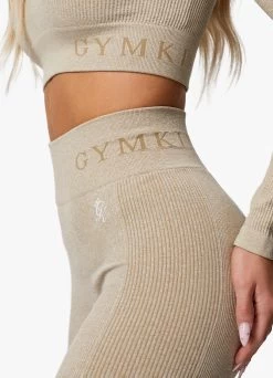 Gym King Formation Rib 3" Short - Oatmeal Marl -Fit Wear Shop FORMATIONRIB14ZIP SHORT OATMEALMARLWQZ A2BSDWSR A2BSI 171