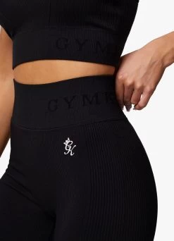 Gym King Formation Seamless Rib Legging - Black -Fit Wear Shop FORMATIONRIBBRA LEGGING BLACKWBT A2BS6WLG A2D02 148
