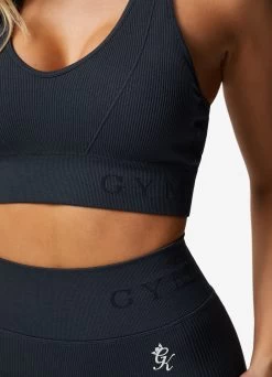 Gym King Formation Racer Rib Bra - Deep Slate Blue -Fit Wear Shop FORMATIONRIBBRA LEGGING DEEPSLATEBLUEWBT A2BS7WLG A2BSM 127