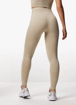 Gym King Formation Rib Legging - Oatmeal Marl -Fit Wear Shop FORMATIONRIBBRA LEGGING OATMEALMARLWBT A2BS9WLG A2BSO 157