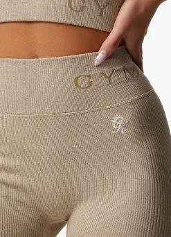 Gym King Formation Rib Legging - Oatmeal Marl -Fit Wear Shop FORMATIONRIBBRA LEGGING OATMEALMARLWBT A2BS9WLG A2BSO 160