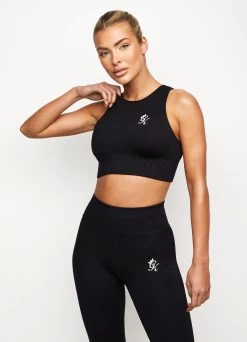Gym King Formation Seamless Rib Bra - Black