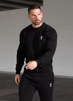 Gym King Fundamental Fleece Sweatshirt - Black 15 Gym King Fundamental Fleece Sweatshirt - Black -Fit Wear Shop FUNDAMENTALCREW BLACK 588