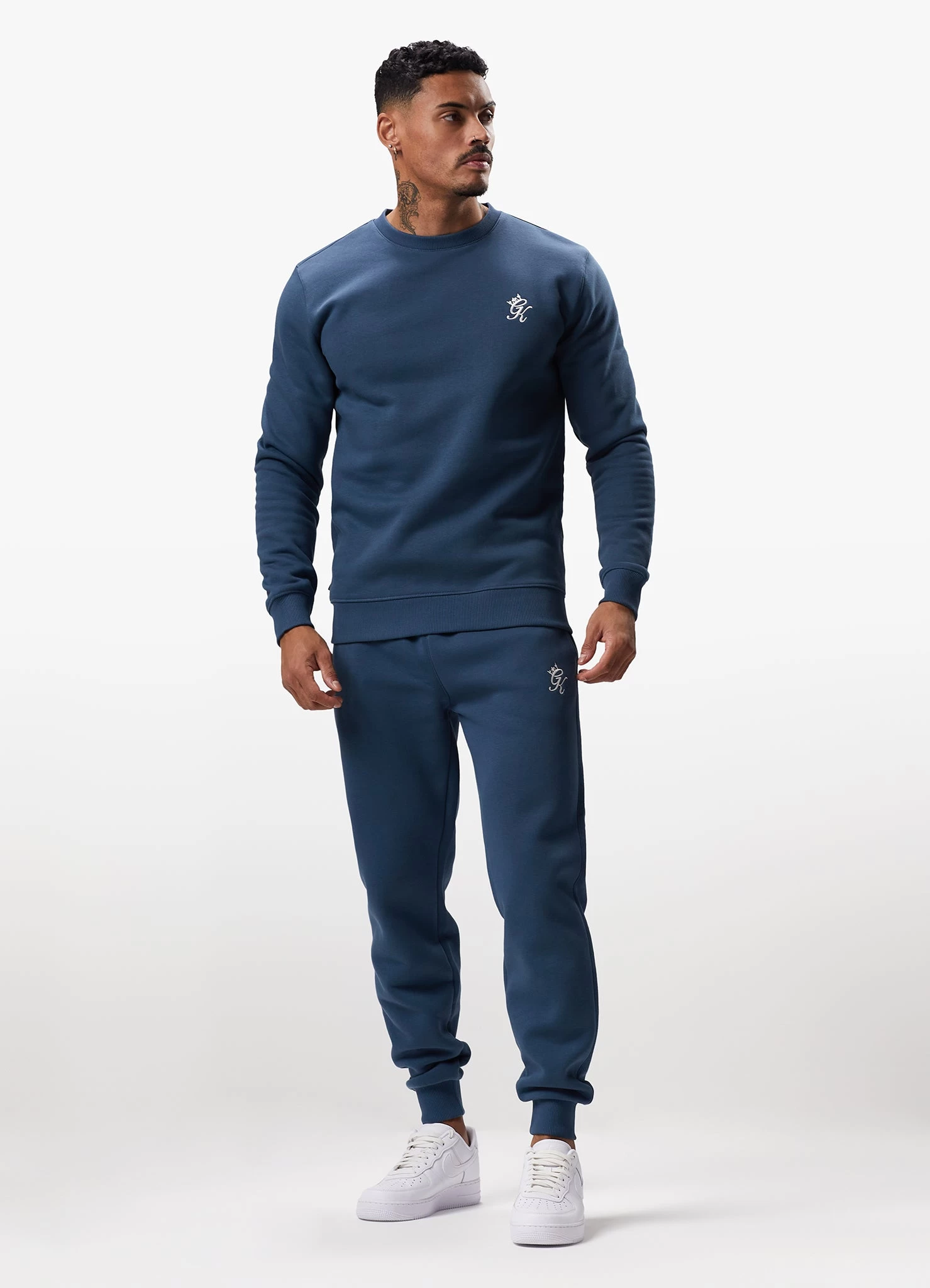 Gym King Fundamental Fleece Crew Tracksuit - Twilight Blue 3 Gym King Fundamental Fleece Crew Tracksuit - Twilight Blue