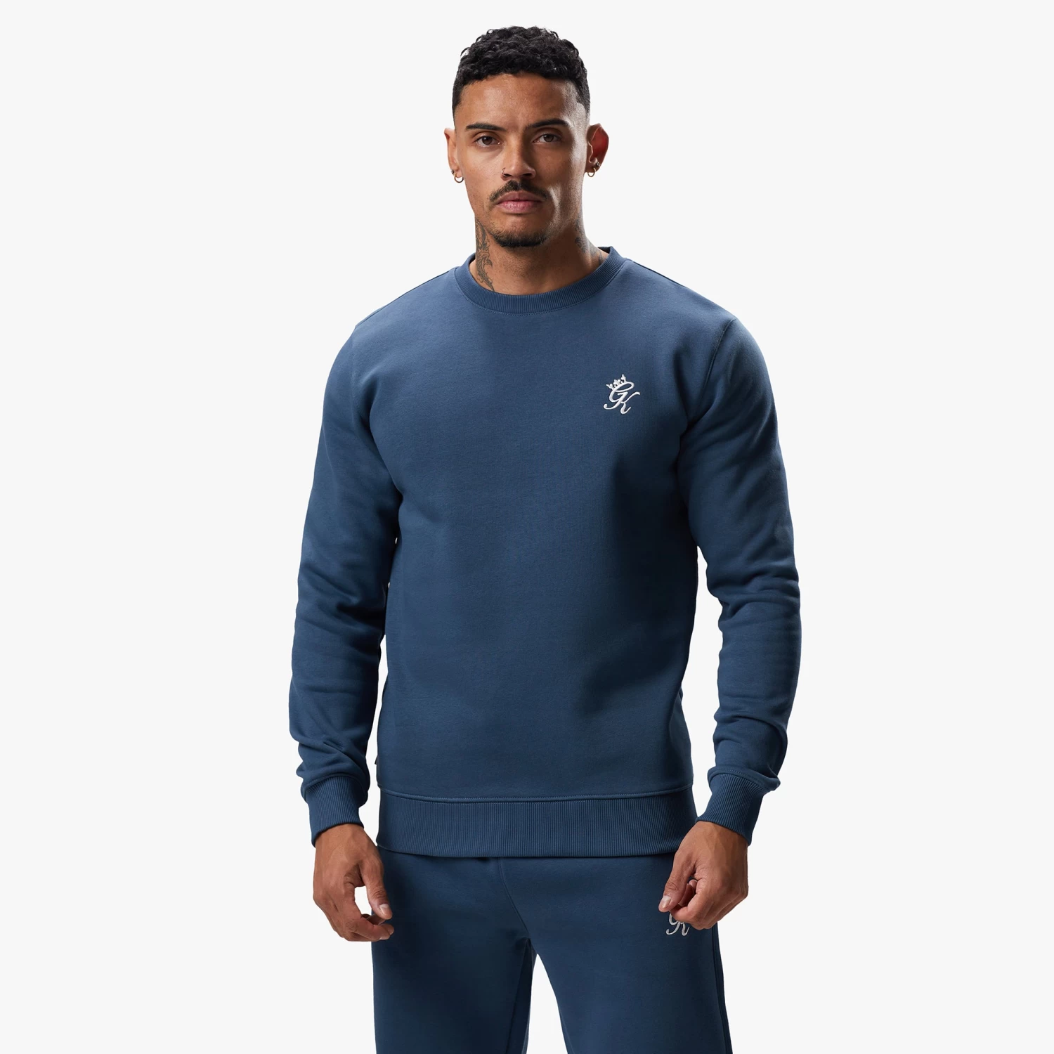 Gym King Fundamental Fleece Crew - Twilight Blue 4 Gym King Fundamental Fleece Crew - Twilight Blue - Image 2