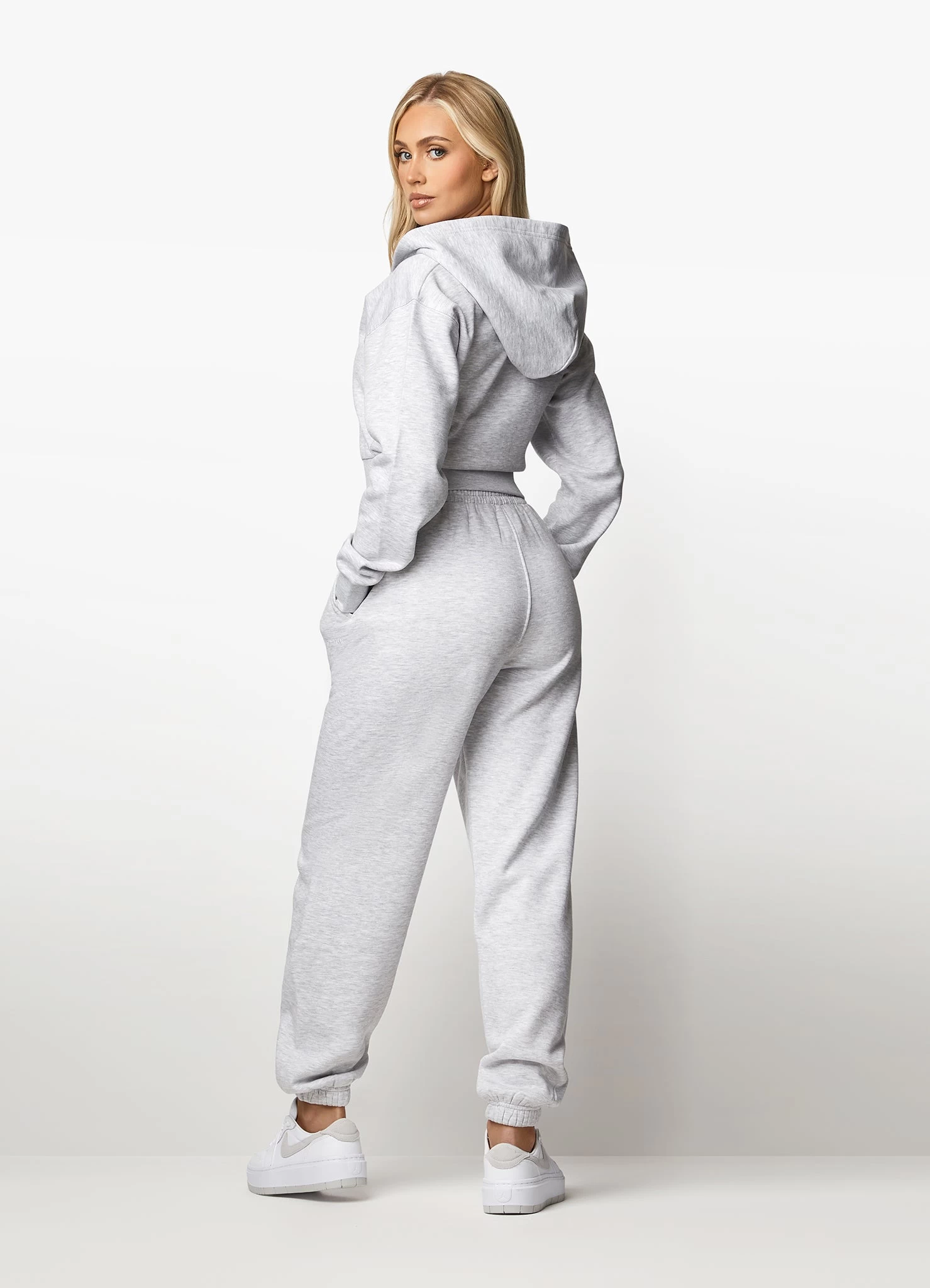 Gym King 365 FZ Tracksuit - Snow Marl 19 Gym King 365 FZ Tracksuit - Snow Marl - Image 17