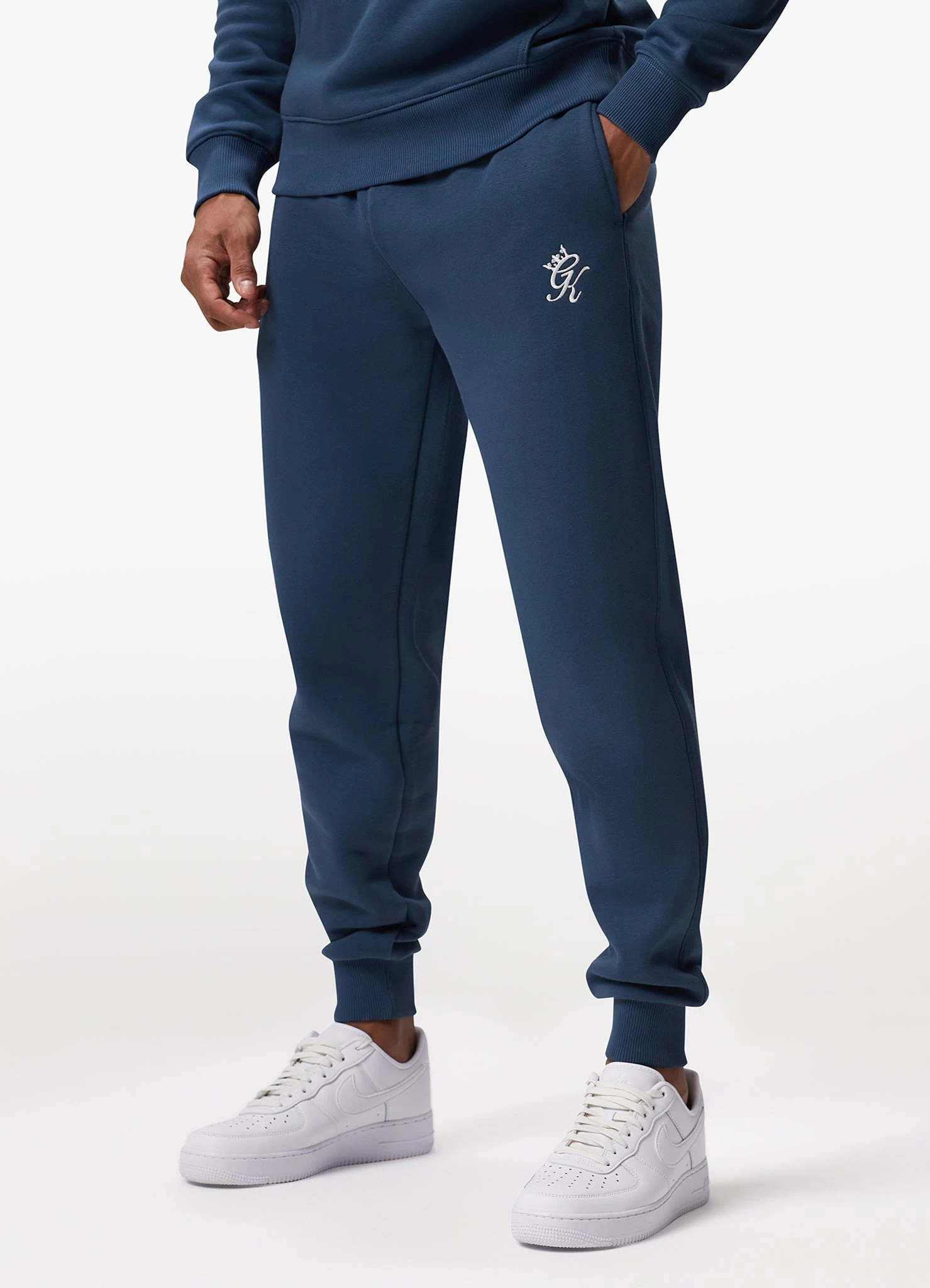 Gym King Fundamental Fleece Crew Tracksuit - Twilight Blue 10 Gym King Fundamental Fleece Crew Tracksuit - Twilight Blue - Image 8