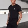 Gym King Fundamental Jersey Tee - Black 1 Gym King Fundamental Jersey Tee - Black -Fit Wear Shop FUNDAMENTALTEE BLACK 593