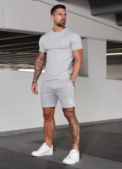 Gym King Fundamental Jersey Tee - Grey Marl -Fit Wear Shop FUNDAMENTALTEE GREYMARL 578