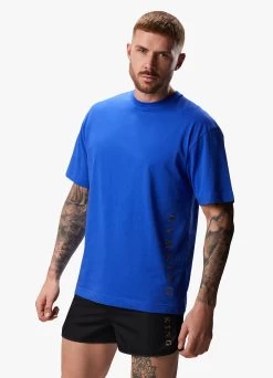 Gym King Blaze Jersey Tee - Sonic Blue -Fit Wear Shop GKBLAZEJERSEYTEE SONICBLUESST B2CYE 202