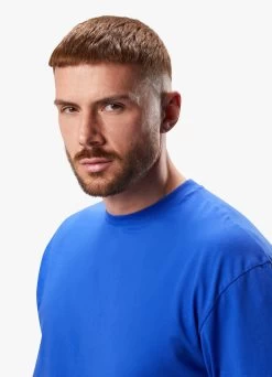 Gym King Blaze Jersey Tee - Sonic Blue -Fit Wear Shop GKBLAZEJERSEYTEE SONICBLUESST B2CYE 205