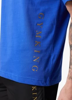 Gym King Blaze Jersey Tee - Sonic Blue -Fit Wear Shop GKBLAZEJERSEYTEE SONICBLUESST B2CYE 206