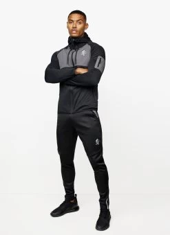 Gym King Velocity Tech Full Zip - Grey 14 Gym King Velocity Tech Full Zip - Grey -Fit Wear Shop GKSPORTVELOCITYTECHFULLZIPHOOD BLACK DARKGREYTST A2692 199