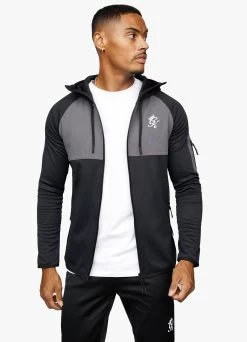 Gym King Velocity Tech Full Zip - Grey 15 Gym King Velocity Tech Full Zip - Grey -Fit Wear Shop GKSPORTVELOCITYTECHFULLZIPHOOD BLACK DARKGREYTST A2692 200