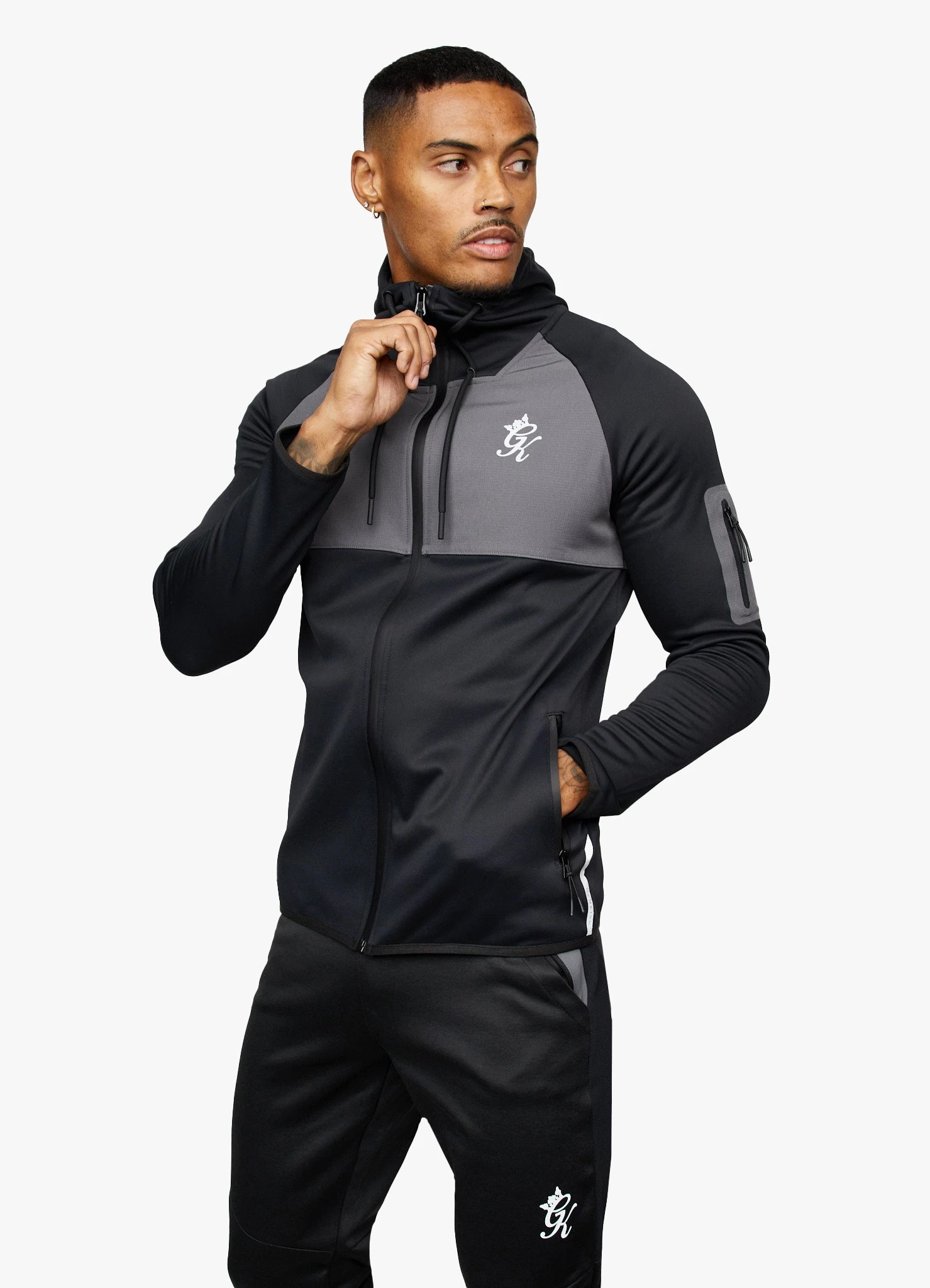 Gym King Velocity Tech Full Zip - Grey 3 Gym King Velocity Tech Full Zip - Grey