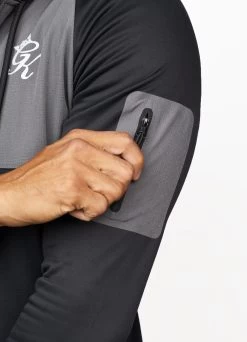 Gym King Velocity Tech Full Zip - Grey 17 Gym King Velocity Tech Full Zip - Grey -Fit Wear Shop GKSPORTVELOCITYTECHFULLZIPHOOD BLACK DARKGREYTST A2692 204