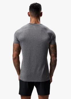 Gym King Grindle Tee - Grey Marl -Fit Wear Shop GRINDLETEE GREYMARLSST A26ZI 252