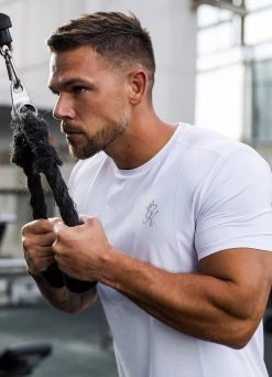 Gym King Energy Tee - White 18 Gym King Energy Tee - White -Fit Wear Shop JOSS ENERGY WHITE