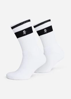 Accessories Gym King Ryu Socks (2pk) - White