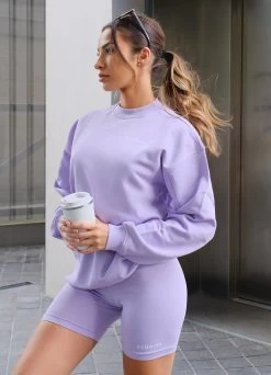 Gym King Established Cycle Short - Lilac -Fit Wear Shop LILAC CREW b26f00ea 025b 4cf4 b291 fe8fbcf21692