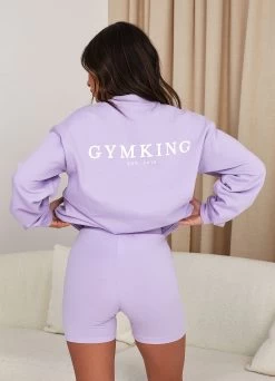 Gym King Established Cycle Short - Lilac -Fit Wear Shop LILAC SWEATSHIRT 7f2ab914 7c49 483f 9df9 5157156020ea