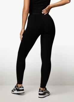 Gym King Linear Tape Legging - Black -Fit Wear Shop LINEARTAPELEGGING BLACKWLG A27U9 156