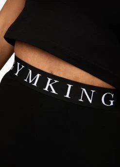 Gym King Linear Tape Legging - Black -Fit Wear Shop LINEARTAPELEGGING BLACKWLG A27U9 159